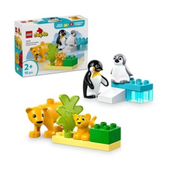 LEGO® DUPLO®: Wild Animal Families: Penguins &amp; Lions (10442) συσκευασία και περιεχόμενα