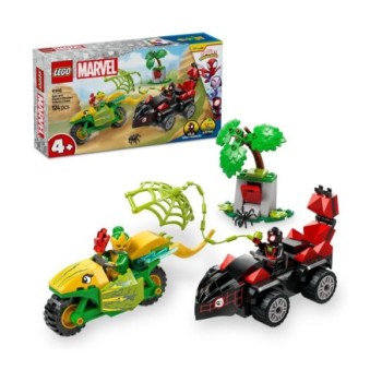 LEGO® Marvel: Spidey And His Amazing Friends Spin and Electro Dinosaur Vehicle Chase (11198) συσκευασία και περιεχόμενα