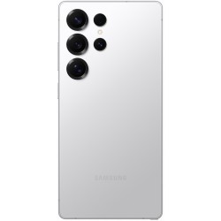 Πίσω όψη του Samsung Galaxy S25 Ultra 5G Titanium White Silver με τις κάμερες και το φινίρισμα
