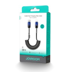 Joyroom Series Spiral USB-C σε Lightning Καλώδιο 30W 1.5m - Μαύρο
