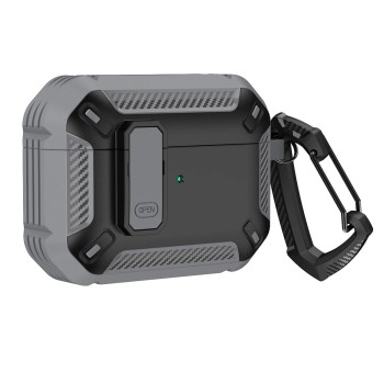 Hurtel Case Θήκη με Γάντζο για Apple AirPods 4 - Γκρι