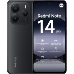 Xiaomi Redmi Note 14 5G NFC Dual SIM 6GB/128GB - Midnight Black μπροστινή και πίσω όψη
