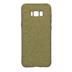 Θήκη σιλικόνης με εξωτερικό Glitter για Samsung S8 Plus - χρυσό