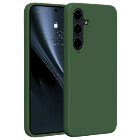 Θήκη Silky And Soft για Samsung Galaxy S25 - Σκούρο Πράσινο