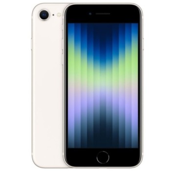 Μεταχειρισμένο Apple iPhone SE 2022 5G 64GB - White μπροστινή και πίσω όψη