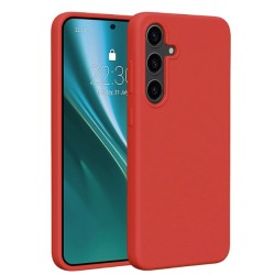 Θήκη Silky And Soft για Samsung Galaxy S25 - Κόκκινο