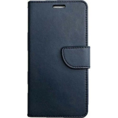 Θήκη flip με υποδοχή καρτών και δυνατότητα STAND για Samsung Galaxy S25 - Σκούρο Μπλε