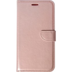 Θήκη flip με υποδοχή καρτών και δυνατότητα STAND για Xiaomi Poco F6 - Ροζ Χρυσό