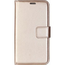 Θήκη flip με υποδοχή καρτών και δυνατότητα STAND για Xiaomi Poco M6 Pro 5G - Χρυσό