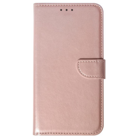 Θήκη flip με υποδοχή καρτών και δυνατότητα STAND για Xiaomi Redmi 14C - Ροζ Χρυσό