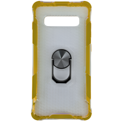 Θήκη Honeycomb Armor με Ring Holder για Samsung Galaxy S10 Plus - Κίτρινο
