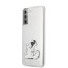 Karl Lagerfeld “Choupette Fun” Hard Case Θήκη προστασίας από σιλικόνη – Samsung Galaxy S21 Plus G996 Διάφανη