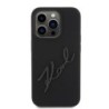 Karl Lagerfeld “Karl Script Logo” Hard Case Θήκη προστασίας από σιλικόνη – iPhone 15 Pro Black – KLHCP15LSKSBMCK