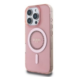 Guess Magsafe “Rhinestones” Hard Case Θήκη προστασίας από σκληρό πλαστικό – iPhone 16 Pro Ροζ – GUHMP16LPFTDTEP