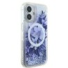 Guess Magsafe “Liquid Glitter Flower" Hard Case Θήκη προστασίας από σκληρό πλαστικό – iPhone 16 Μωβ – GUHMP16SLFMWTU