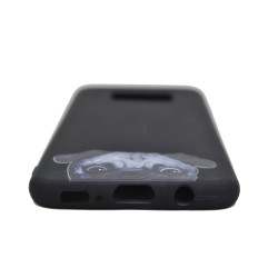 Θήκη σιλικόνης σχέδιο 'Cute Doggy' για Samsung S8 - μαύρο
