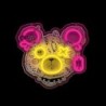 Forever Light Neon Punk Teddy Bear pink-yellow - Διακοσμητικό φωτιστικό τοίχου