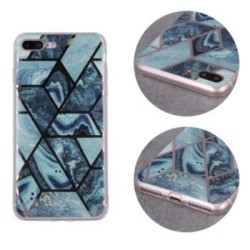 Geometric Marmur Case for Samsung Galaxy A72 4G / A72 5G dark blue