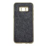Θήκη σιλικόνης με εξωτερικό Glitter για Samsung S8 - μαύρο