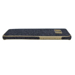 Θήκη σιλικόνης με εξωτερικό Glitter για Samsung S8 - μαύρο
