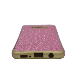 Θήκη σιλικόνης με εξωτερικό Glitter για Samsung S8 - ροζ