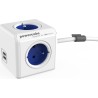Allocacoc Extended USB PowerCube 4 θέσεων & 2xUSB & καλώδιο 1,5m – Μπλε