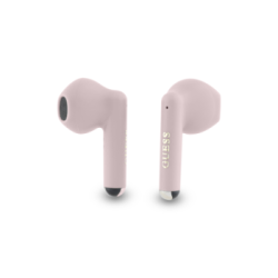 Guess Printed Classic Logo Bluetooth Stereo Headset True Wireless Ασύρματα Ακουστικά & θήκη φόρτισης Ροζ – GUTWSJ14ESGP