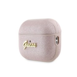 Guess “4G Charm Collection” Θήκη προστασίας απο Σιλικόνη για Apple Airpods Pro 2 με χρυσό κρεμαστό στολίδι σε σχήμα καρδιάς Ροζ