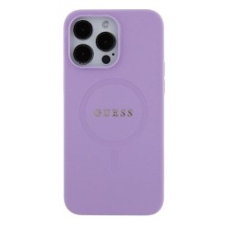 Guess Magsafe “Saffiano Collection" Hard Case Θήκη προστασίας από δερματίνη – iPhone 16  Μωβ – GUHMP16SPSAHMCU