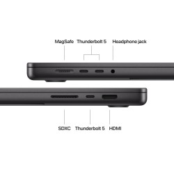 Apple MacBook Pro 16" (2024) 16.2" Retina Display 120Hz (M4-Pro 14‑core/48GB/512GB SSD) GR - Space Black