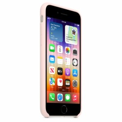 Apple Silicone Case Back Cover για iPhone SE - Chalk Pink