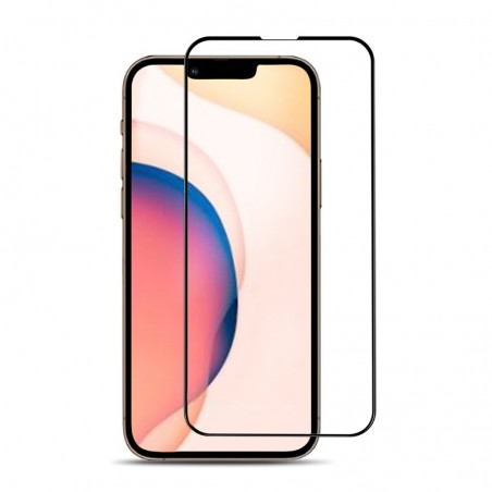 3D Tempered Glass Full Cover & Full Glue για iPhone 12 Mini - Μαύρο