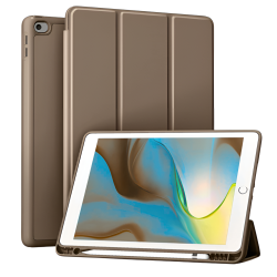 Θήκη TPU Trifold Smart View για Apple iPad 5/6/7/8/9/ iPad 9.7'' 2017/2018 / Air 1 / Air 2 - Καφέ