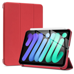 Θήκη Trifold Smart View και πίσω TPU για  iPad Mini 7/6 - Κόκκινο