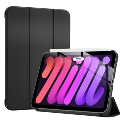 Θήκη Trifold Smart View και πίσω TPU για  iPad Mini 7/6 - Μαύρο