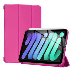 Θήκη Trifold Smart View και πίσω TPU για  iPad Mini 7/6 - Φούξια