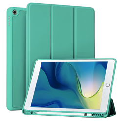 Θήκη TPU Trifold Smart View για Apple iPad Air 13 2024/Pro 12.9" - Τιρκουάζ