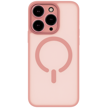 ObaStyle Semiclear Ματ Θήκη MagSafe για iPhone 14 Pro Max 6.7" - Ροζ