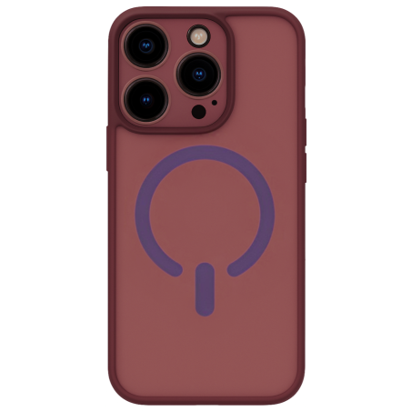 ObaStyle Semiclear Ματ Θήκη MagSafe για iPhone 16 Pro - Μπορντό