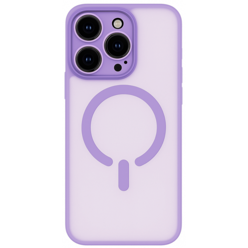 ObaStyle Semiclear Ματ Θήκη MagSafe για iPhone 15 Pro Max - Βιολετί ObaStyle Semiclear Ματ Θήκη MagSafe για iPhone 15 Pro Max - Βιολετί