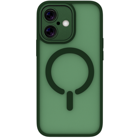 ObaStyle Semiclear Ματ Θήκη MagSafe για iPhone 16 - Σκούρο Πράσινο