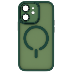 ObaStyle Semiclear Ματ Θήκη MagSafe για iPhone 11 - Σκούρο Πράσινο