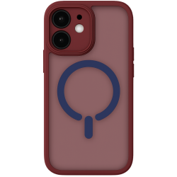 ObaStyle Semiclear Ματ Θήκη MagSafe για iPhone 11 - Μπορντό