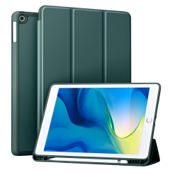 Θήκη Trifold Smart View και πίσω TPU για Xiaomi Redmi Pad Pro 12.1 - Σκούρο Πράσινο
