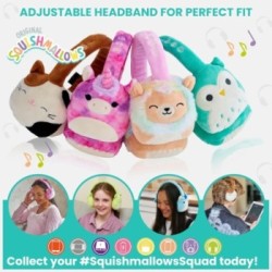 Lazerbuilt Squishmallows Sunny The Bee – Λούτρινα Ασύρματα Παιδικά Ακουστικά με Μικρόφωνο