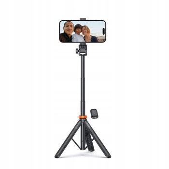 Tech-Protect Selfie Stick Τρίποδο Κινητού με Bluetooth - Μαύρο