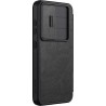 Nillkin Qin Pro Back Cover Δερμάτινη για Samsung Galaxy S25 Ultra - Μαύρο