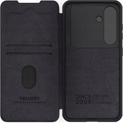 Nillkin Qin Pro Back Cover Δερμάτινη για Samsung Galaxy S25 Ultra - Μαύρο
