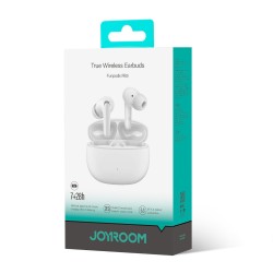 Joyroom (JR-FB3) Funpods Series In-ear Bluetooth Handsfree Ακουστικά με Αντοχή στον Ιδρώτα - Λευκά
