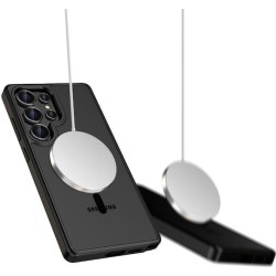 Θήκη Σιλικόνης Tech-Protect Magmat Back Cover Magsafe για Samsung Galaxy S25 Ultra - Μαύρο